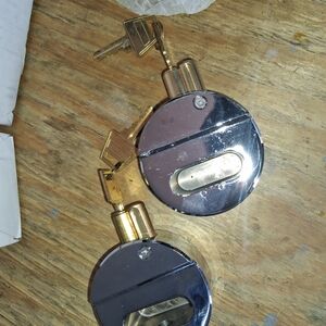 2 Silver Steel Padlocks With Extra Keys